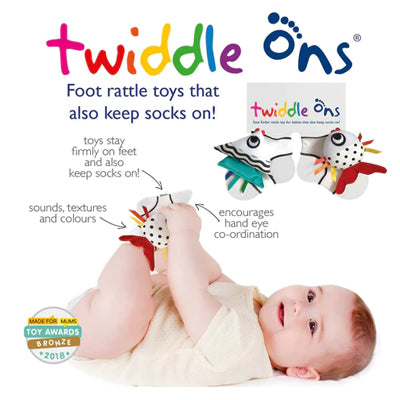 Exploring the Benefits of Baby Foot Rattles with Twiddle Ons Sock Ons