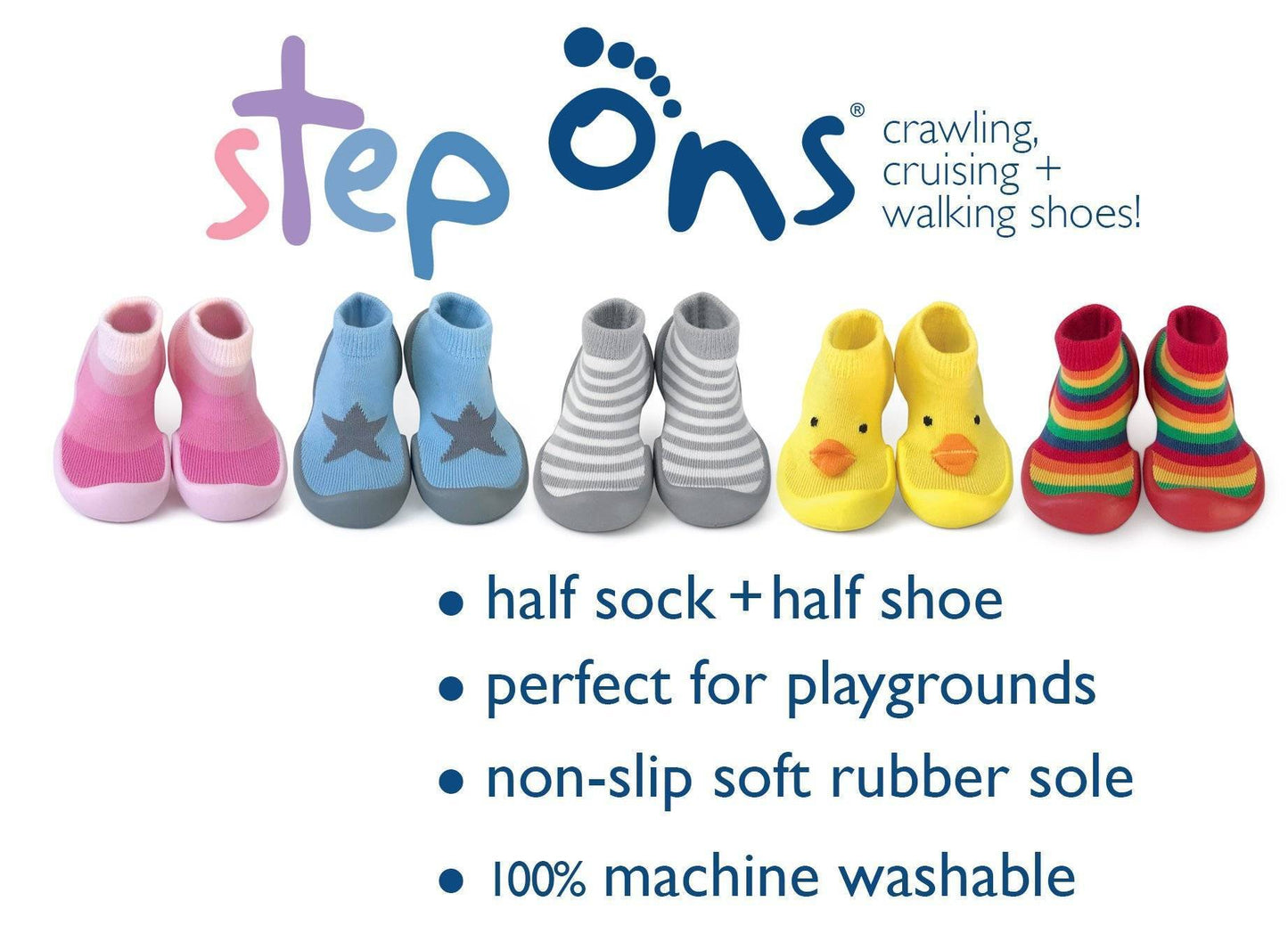 Yellow Chick Step Ons Crawling, Cruising, Pre-Walking Baby Sock Shoe