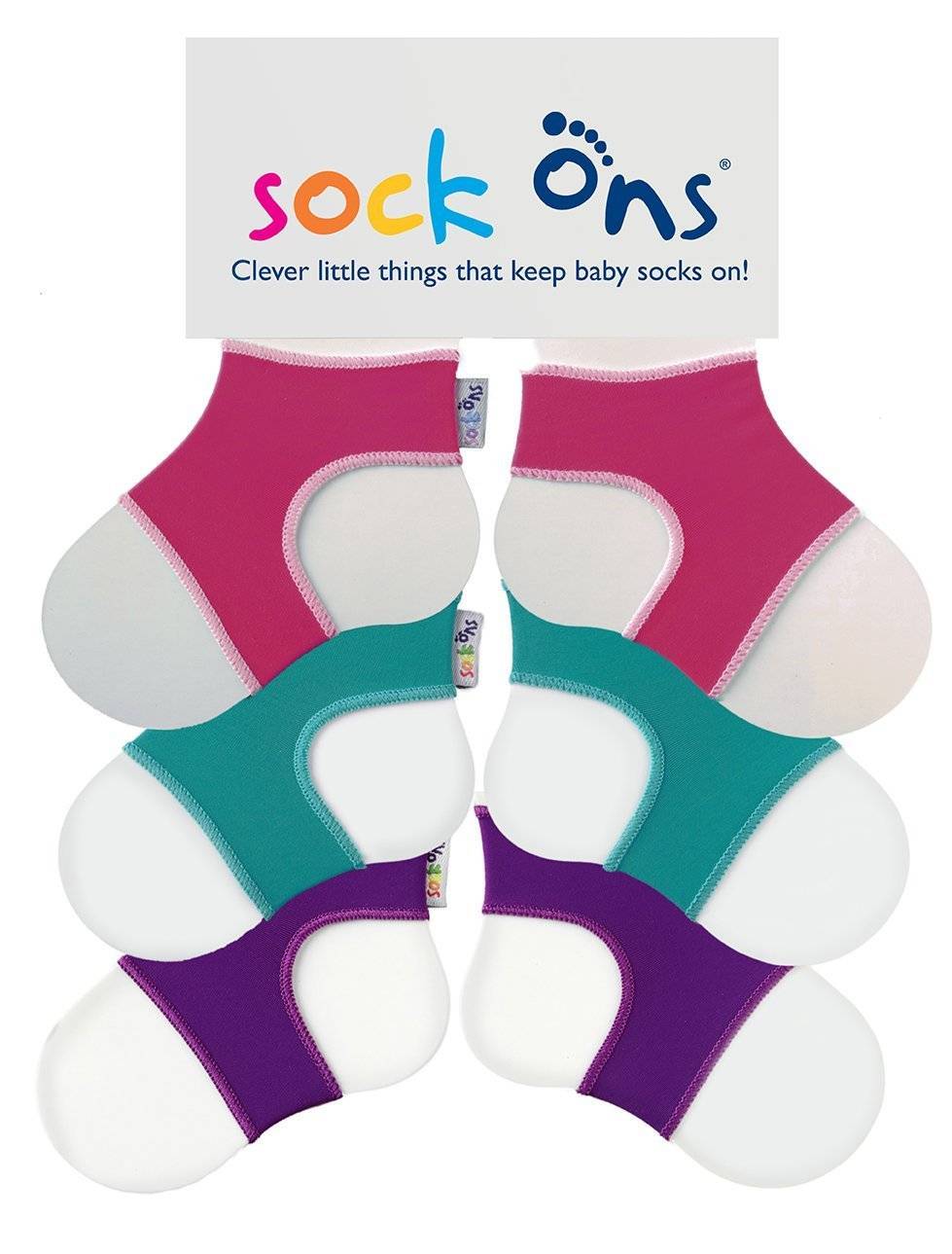 3pk Whites Sock Ons Multi Pack SAVE!