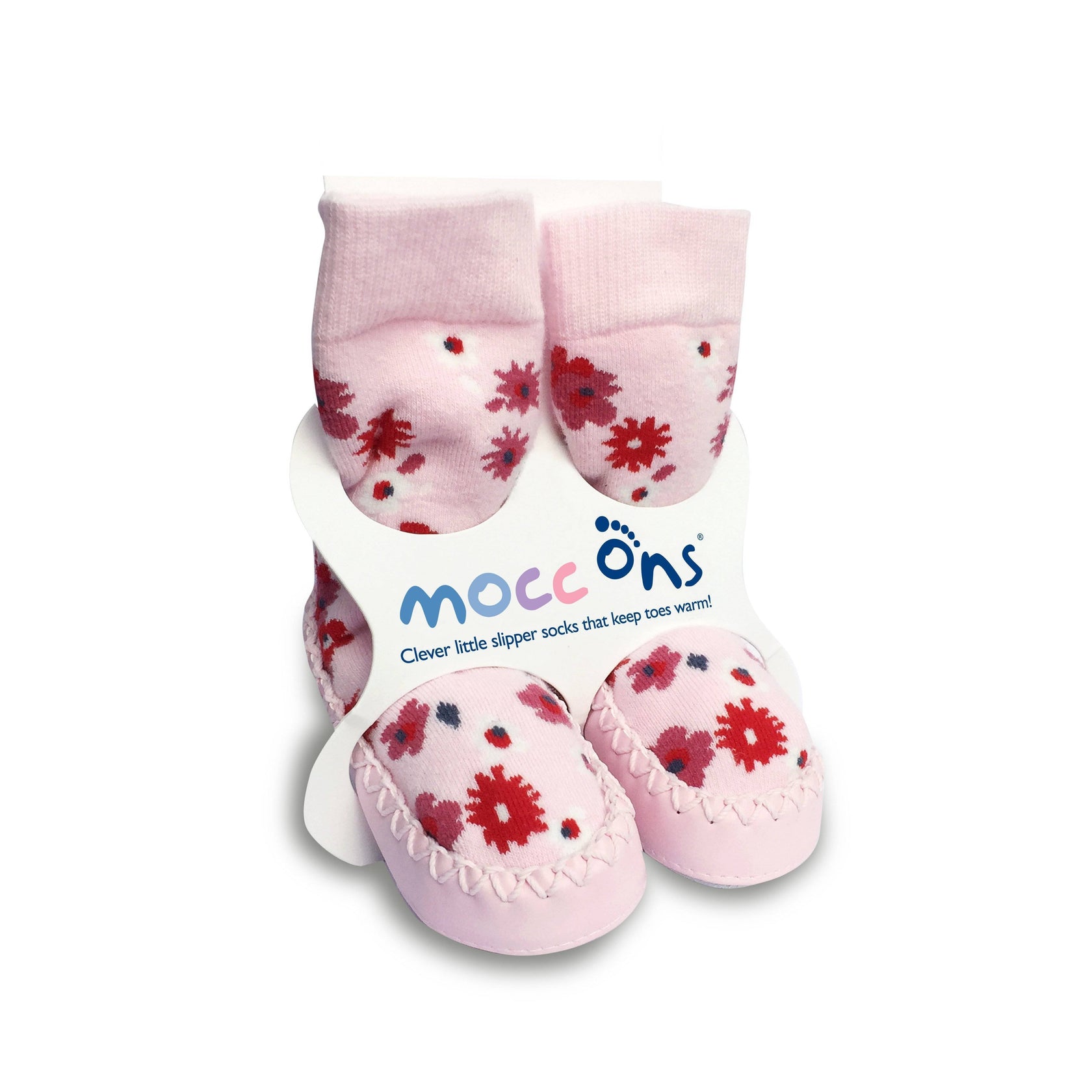 Mocc Ons at Sock Ons - Cute Moccasin Style Slipper Socks