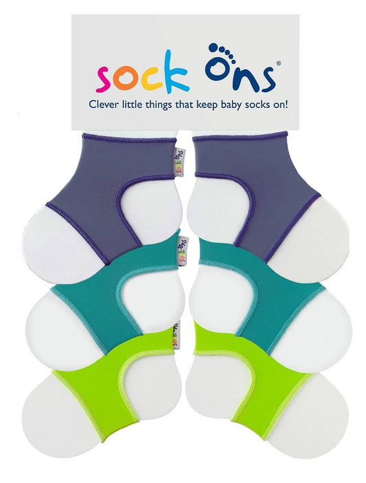 3pk Bright Sock Ons Multi Pack SAVE!