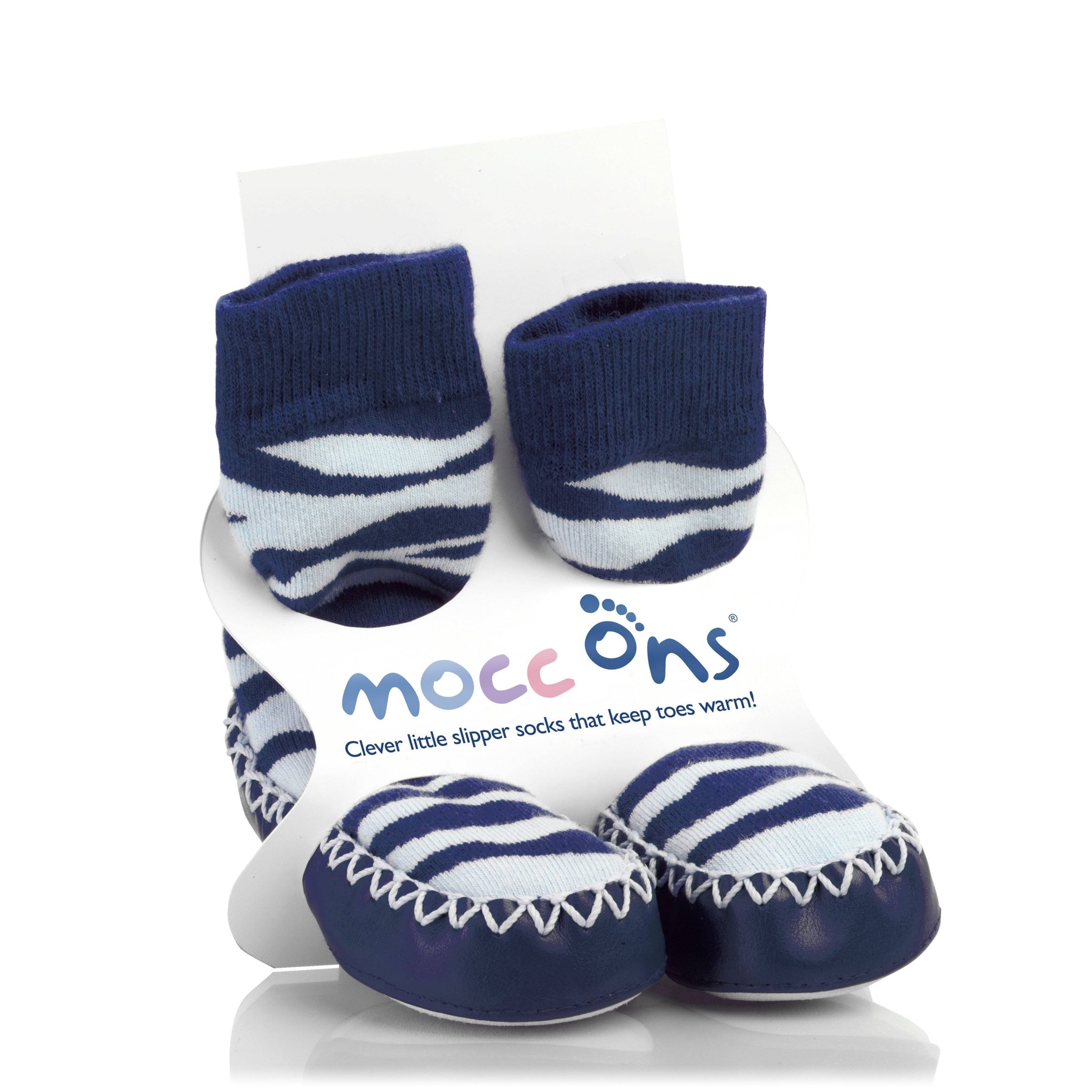 Mocc Ons at Sock Ons - Cute Moccasin Style Slipper Socks