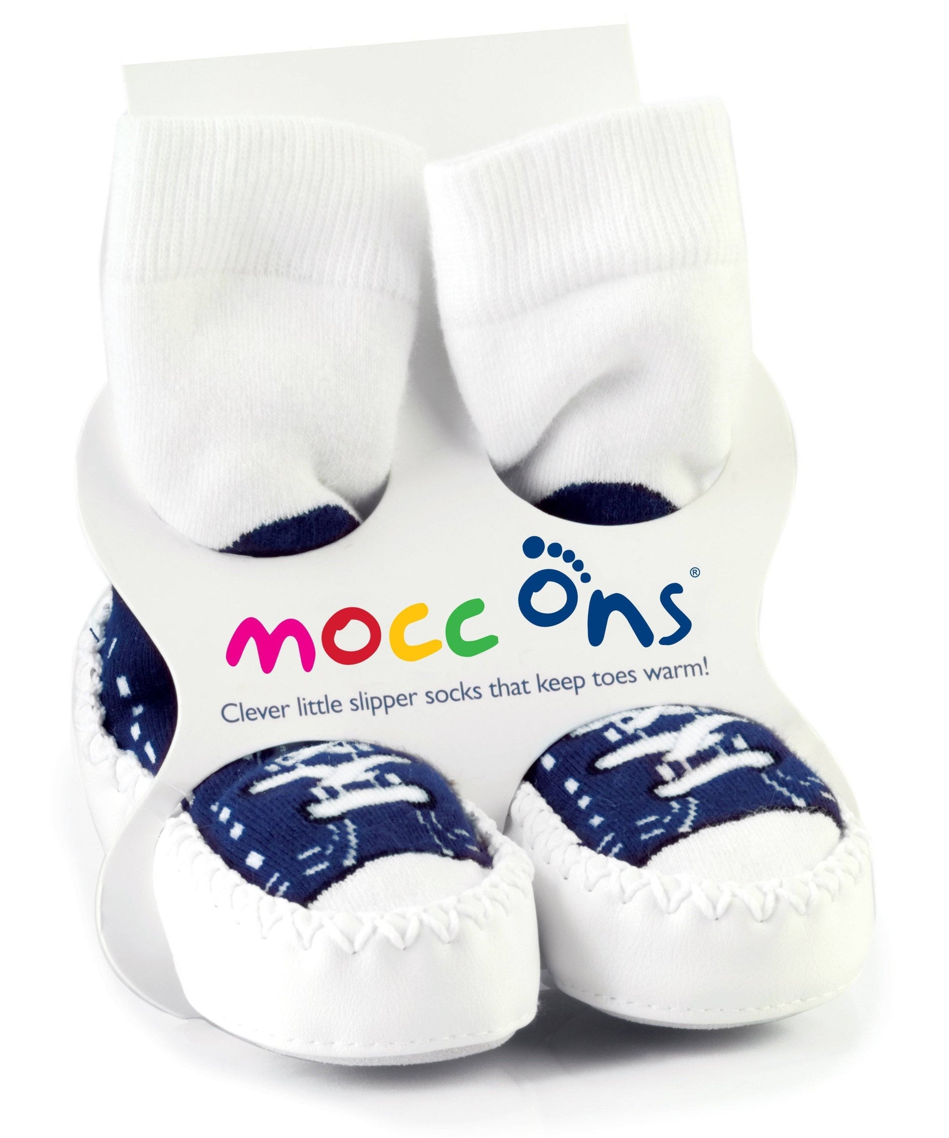 Mocc Ons at Sock Ons Cute Moccasin Style Slipper Socks