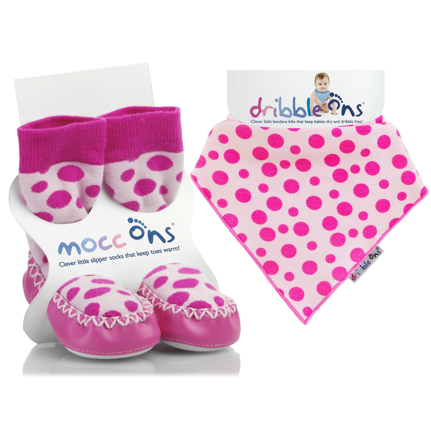 Mocc Ons Dribble Ons BUNDLE Cow print