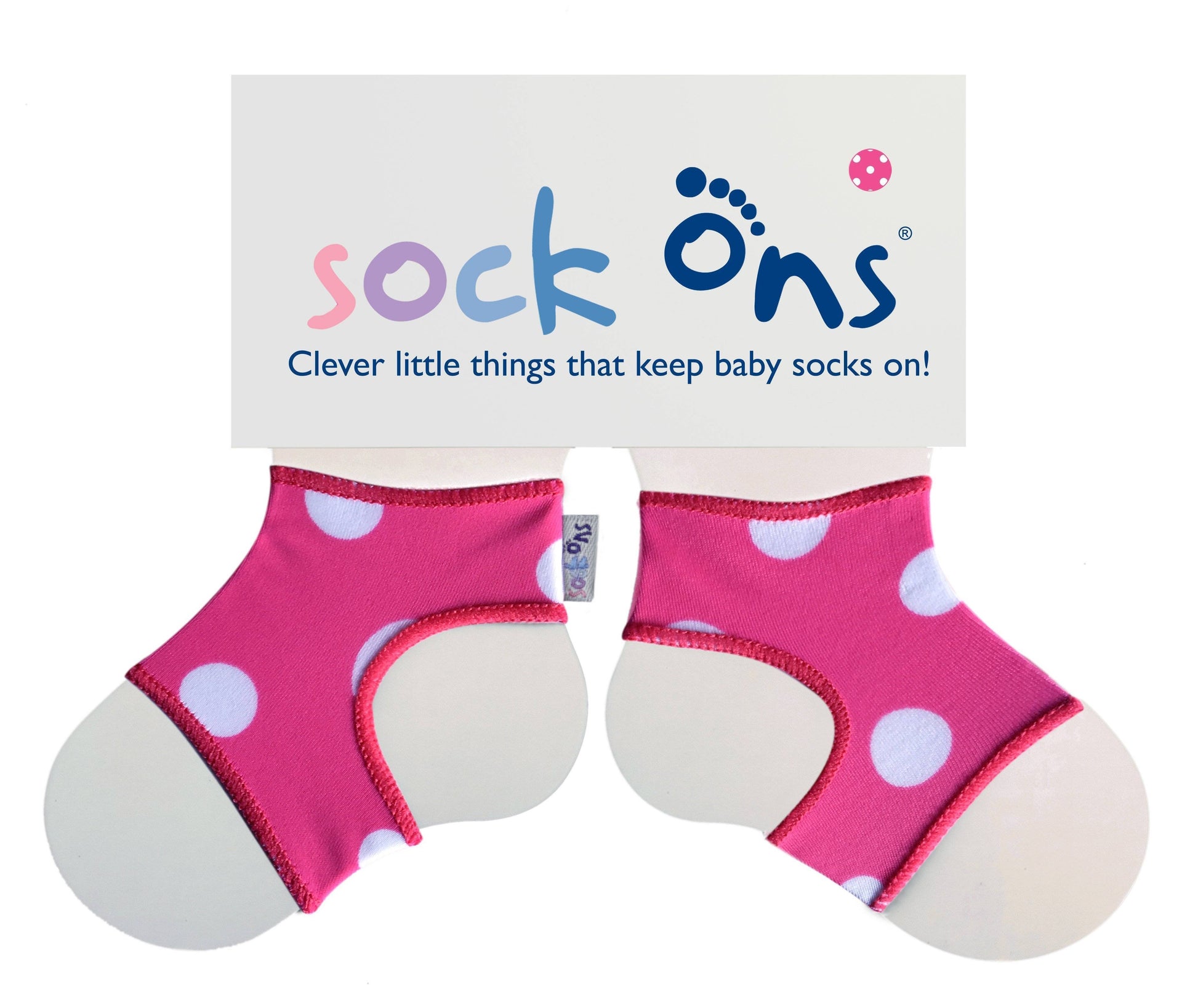 Sock Ons Baby Sock Holders - Keep Infant Socks From Falling Off