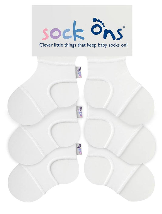 3pk Whites Sock Ons Multi Pack SAVE!