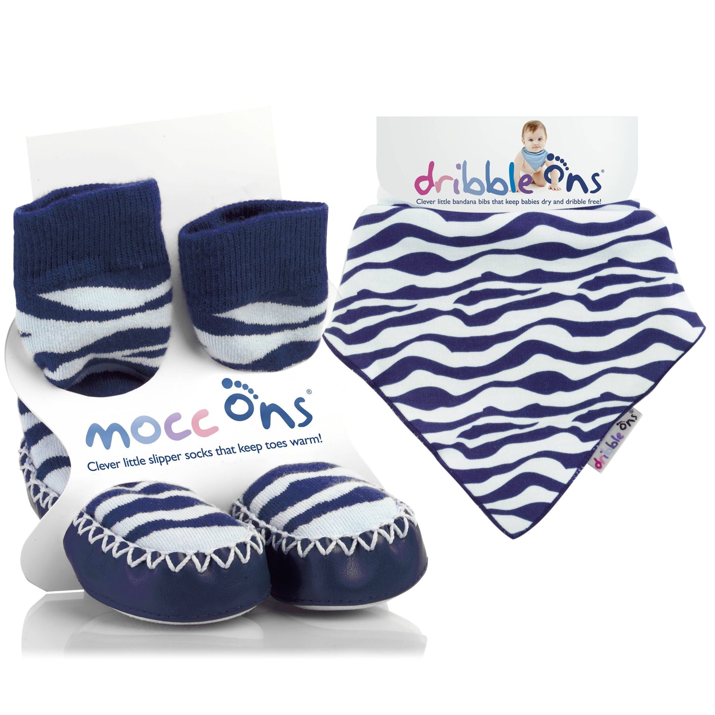 Mocc Ons Dribble Ons BUNDLE Cow print